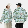 thumbnail image 6 of Easygdp Chinoiserie Floral Palm Tree Lightweight Long Sleeve Sun Shirt Sports long-Sleeved Sun Protective Clothing, Quick Drying Breathable - Medium, 6 of 9