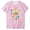 Pink, variant on WREESH Women's Round Neck Short Sleeve T-Shirt Summer Graphic Print Top Beige