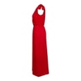 thumbnail image 3 of Ropa Playa Ocean Pacific para Mujer Maxivestido Cuello V Manga Olanes Elastico Cintura Rojo Talla G, 3 of 4