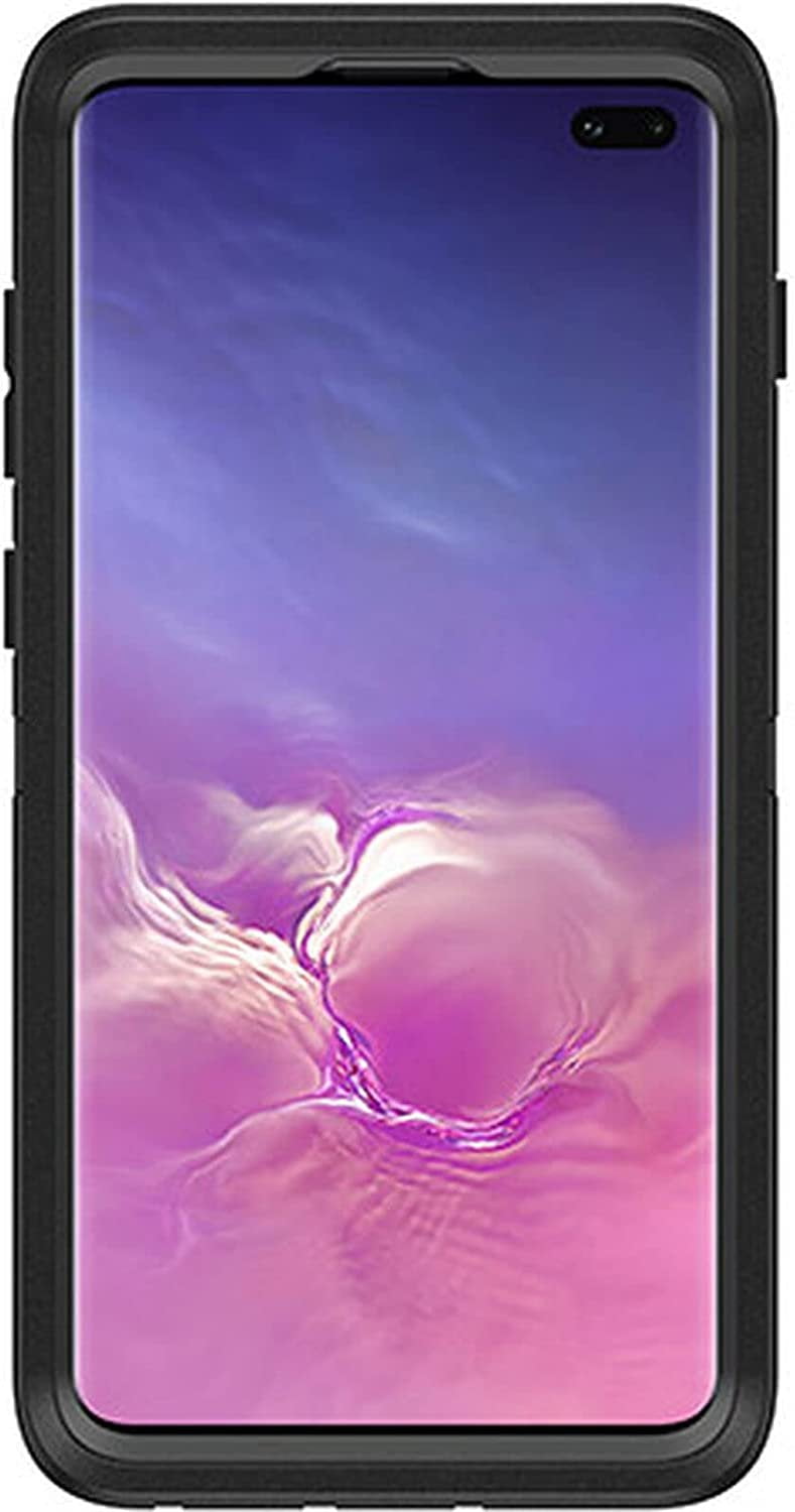 OtterBox Defender Series Screenless Edition Case for Samsung Galaxy S10+ Only - Holster Clip Included - Non-Retail Packaging - Black