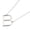 Silver B, variant on Stainless Steel Initial Necklace for Women Gift Alphabet A-Z Personalized Simple Minimalist Collarbone Chain Jewelry Silver Q