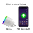 thumbnail image 4 of 16A WiFi Smart Outlet Wireless Power Socket Adaptor RGB LED Lamp Timer Energy Meter By Tuya Smart Life Alexa Google Home ,Intelligent Safety, 4 of 6
