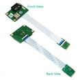 thumbnail image 7 of PCIE Riser NGFF M.2 Key A/E to PCI-E Express X1+USB Adapter Riser Card with FPC Cable 4Pin Power Supply Cable, 7 of 7