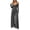 Gray, variant on Iyufng Women's Off The Shoulder Strap Wrap V‑Neck Long Sleeve High Waist Casual Wide Leg Jumpsuits