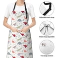 thumbnail image 6 of Naloa Cute Dinosaur Apron Kitchen Aprons with Pockets for Women Men Chef, 6 of 8