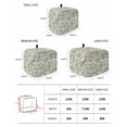 thumbnail image 3 of Fsddascl Spring Flowers Small Toaster Cover 2 Slice, Kitchen Appliance Covers, Farmhouse Sage Green Pastoral Floral Leaf Toaster Oven Cover with Loop, Bread Machine Cover Polyester Dust Cover, 3 of 5