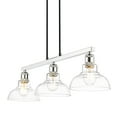 thumbnail image 4 of Yep by Golden Lighting Carver 3-light Island Light in Matte Black and Vintage Milk Glass, 4 of 6