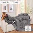 thumbnail image 7 of GONUES Heated Blanket 62"x 84" Twin Size Soft Warm Flannel Fast Heating Blanket, 4 Fast Heating Levels & 1-10H Auto off, Grey, 7 of 7
