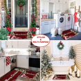 thumbnail image 2 of Christmas Red Lattice Kitchen Rug Set 2 Piece, Cushioned Anti-Fatigue Kitchen Floor Mats Waterproof Easy to Clean, Comfort Standing Kitchen Mat Set with Non-Slip Latex, 2 of 6