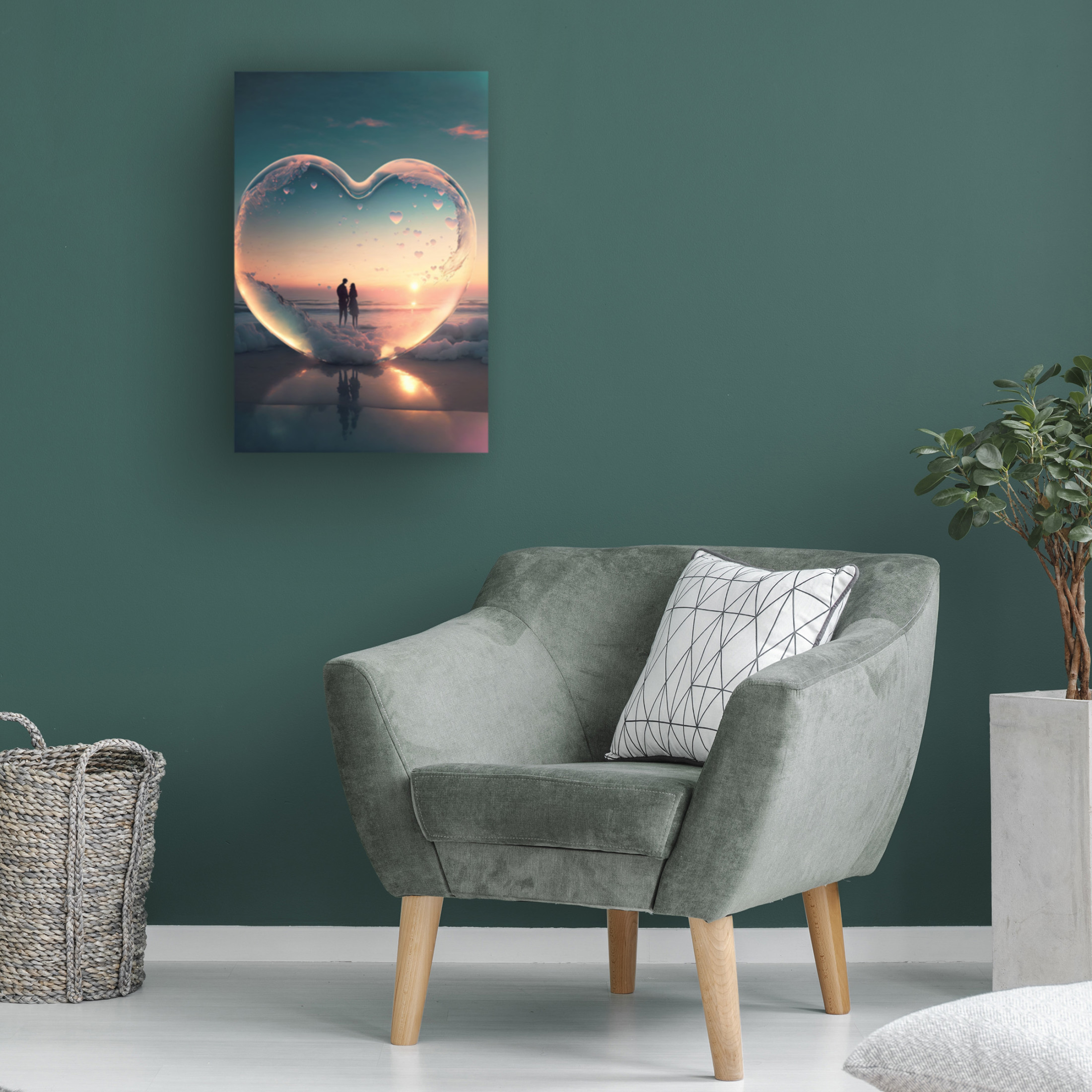 Canvas Wall Art - Ray Heere 'Love Is In The Air 6' Wall Art for Living Room, Bedroom, or Office Décor by Trademark Fine Art - 22 x 32 Inches