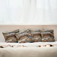 thumbnail image 3 of Ambesonne Vintage Throw Pillow Cover 4 Pack, Knotty Planks Vintage, 24", Brown, 3 of 6