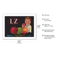 thumbnail image 2 of L-Z Brand Apples - San Francisco California - Vintage Fruit Crate Label c.1940s - Bamboo Fine Art 290gsm Paper Print (Unframed) 24x32in, 2 of 4