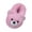 Pink, variant on Teddy Bear Furry Slippers for Women Winter Warm Plush Lined Platform Non Slip House Slippers
