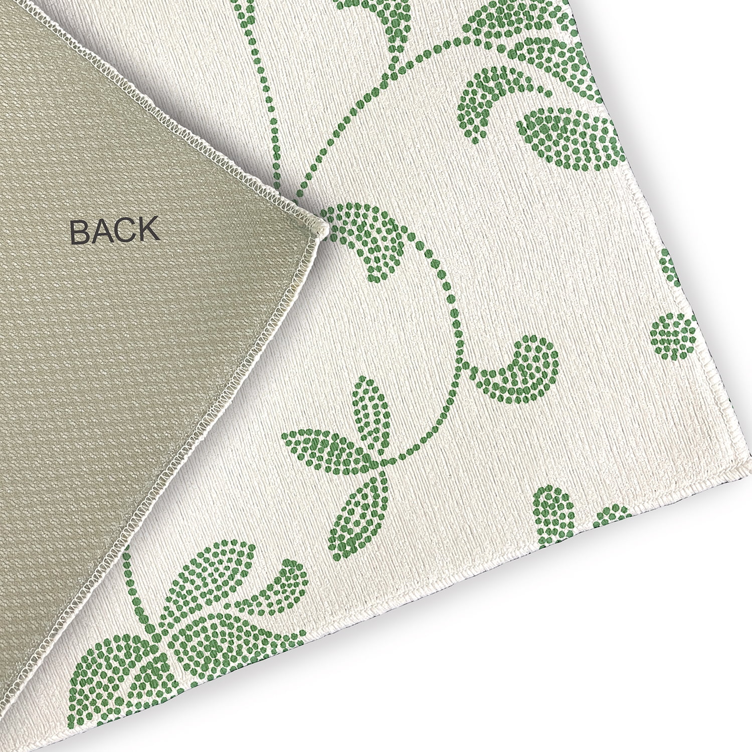 24" 36" Simply Daisy Traditional Floral French Country Chenille Area Rug, Green