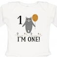 thumbnail image 4 of Inktastic 1st Birthday Woodland Bear 1 Year Old Boys or Girls Long Sleeve Baby Bodysuit, 4 of 5