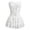 White, variant on Trendfront Womens Halloween Gothic Style Bustier Corset Dress Vintage Lace Up Ruffle Skirt Shapewear Costume Party Outfit