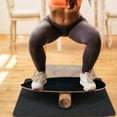 thumbnail image 3 of Goplus Wooden Balance Board Trainer Wobble Roller for Exercise Sports Training Equipment, 3 of 10