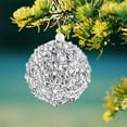 thumbnail image 5 of ABPWLY Home 3.14 Inch White Red Gold Silver Plastic Christmas Ball Ornaments Set of 4 Hanging Tree Decor Birthday Gifts, 5 of 7