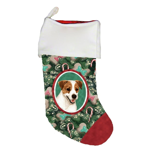 jack russell christmas pillow