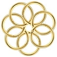 thumbnail image 4 of 10pcs Flat Key Rings Metal Split Circles Key Chain Making Rings DIY Circle Rings, 4 of 8