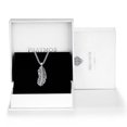 thumbnail image 4 of Feather Urn Necklace for Ashes, 925 Silver Cremation Jewelry for Men, 4 of 4
