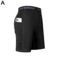 thumbnail image 1 of AYFFDIYI Mens Athletic Fitness Pants Compression Short Pants Pocket With, 1 of 8