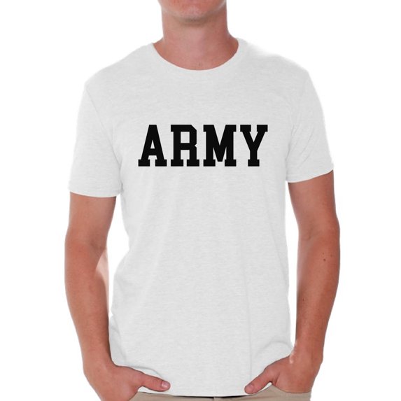 Awkward Styles Army Tshirt Army Shirts for Men Army Gifts for Him Men's Army Outfit Army Training Shirt Military T Shirt