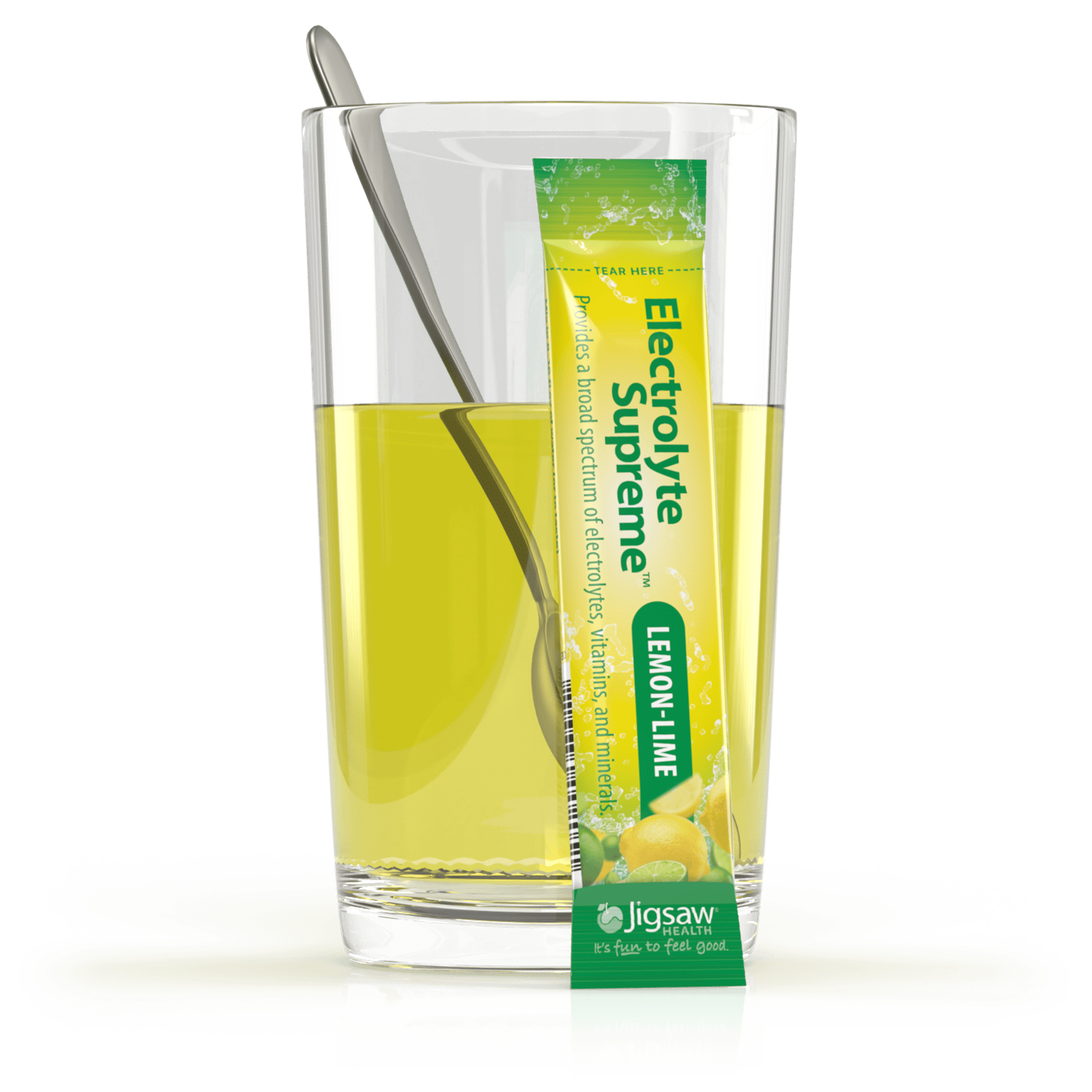 Jigsaw Health - Electrolyte Supreme - Great Lemon Lime Flavor - Broad Spectrum of Electrolytes + trace minerals - 60 Powder Packets (Lemon Lime, Packets)