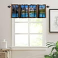 thumbnail image 5 of Landscape Valances Curtains for Windows,Nature 3D Scenery View Forest Lake Botanical Maples Scape Drapes Valance for Kitchen Bedroom Living Room,54x18 Inch, 5 of 6