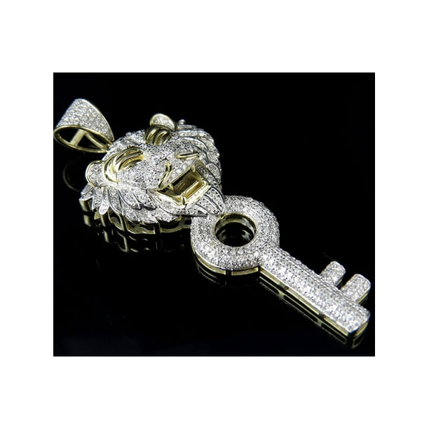 Jewelry Unlimited Men's 10K Yellow Gold DJ Khaled Major Key Lion Real