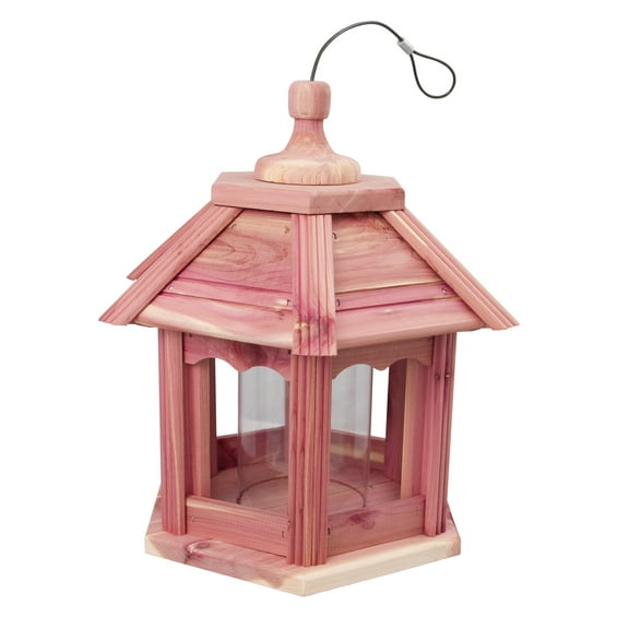 Pennington Cedar Gazebo Wild Bird Feeder, 3 lbs Capacity