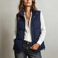 thumbnail image 2 of Cmfcve Womens Plus Size Puffer Vest Winter Warm Sleeveless Padded Jacket Stand Collar Full Zip Casual Outerwear, 2 of 6