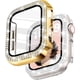 thumbnail image 1 of Yanonmyfd Funda para reloj brillante con protector de visualización HD para mujer compatible con Apple Watch de 49 mm de diámetro, protector de cara para iWatch Series Ultra 3/2/1, color dorado, 1 of 28