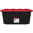 Hyper Tough 27 Gallon Stackable Snap Lid Plastic Storage Bin Container
