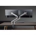 thumbnail image 2 of Amer Mounts Spring Assisted Dual Articulating Arm For 17"-32" VESA Monitors Arctic Edition - Clamp and Grommet Base - HYDRA2A, 2 of 5