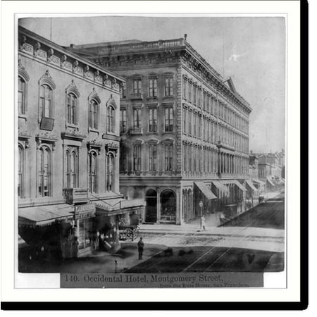 Historic Print Occidental Hotel Montgomery Street from the Russ House San Francisco 16 x 20