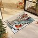 thumbnail image 5 of Seyotauo Christmas Decor 3D Stereoscopic Embroidery Carpet - 24 x16 inch Polyester Xmas Decor Indoor Outdoor, Absorbent Nonslip Dirt Proof Washable Foot Mat for Entryway Kitchen Bathroom Porch Patio, 5 of 6