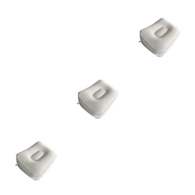 Inteprter Almohada inflable para reposapiés, flocado, PVC, para viaje, hogar, pierna, almohadilla para pies, herramienta para pies, reposapiés Type1 NO1