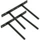 thumbnail image 1 of Juego de 2 soportes de estante flotante invisibles, soporte de metal para estante flotante de madera oculto montado en la pared, acabado negro mate, acero inoxidable, 2 piezas, Ejy9006B-2P, 1 of 5