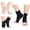 2Black Beige, variant on 3 Pairs Ankle Brace Compression Sleeves - 8-15 mmhg Open Toe Compression Socks with Arch Support for Women & Men , Relief for Swelling, Plantar Fasciitis, and Sprains – Step into Comfort and Stability