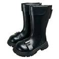 thumbnail image 4 of UngA Girls Knee High Boots Zipper Winter Boots Tall Little Girl Boots (Toddler/Little Kid/Big Kid),Size 12.5, 4 of 7