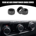 thumbnail image 2 of Unique Bargains Rear AC Heat Temp Climate Knob Cover Interior Trim for Dodge Durango 11-20 Aluminum Alloy Black 3 Pcs, 2 of 6