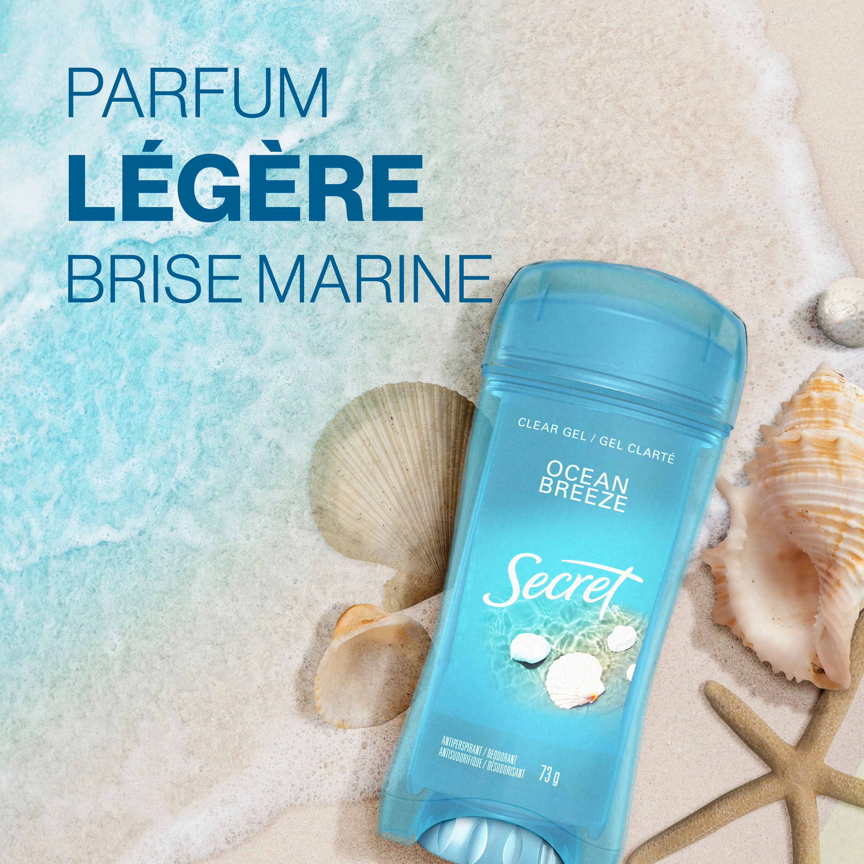 Secret Fresh Clear Gel Antiperspirant and Deodorant for Women, Ocean Breeze Scent, 73G