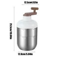 thumbnail image 3 of PPgejGEK Manual Rotary Ice Crusher with Stainless Steel Blades, Hand-Cranked Shaving Ice Machine for Household Commercial Use, Includes Ice Box and Bowl for Slushies Cocktails, White Green Silver, 3 of 9