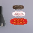 thumbnail image 2 of Designer Spanish Banos solo para pacientes Sign (Black Gold) - Medium, 2 of 4