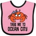 thumbnail image 3 of Inktastic Ocean City Maryland Cute Crab Boys or Girls Baby Bib, 3 of 4