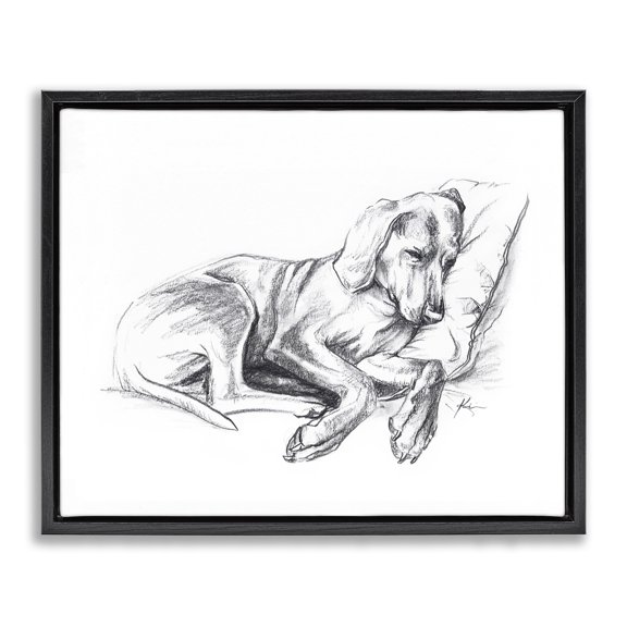 Stupell Industries Transitional Black Floating Frame Canvas Art, 21 x 17, by Lindsay Kivi Fine Art