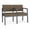 Castillo Quarry, variant on Lesro Lenox Steel Polyurethane 2-Seat Waiting Room Guest Reception Chair in Charcoal/Black