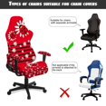 thumbnail image 5 of Pzuqiu Ladybug Gaming Chair Covers Soft Office Chairs Protector with 2 Pieces Armrest Covers Daisy Scratchproof Elastic Gaming Chair Covers Set for Home, Shop, Office, 5 of 7