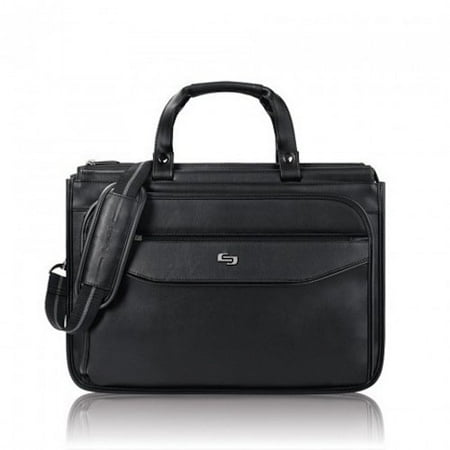 - Harrison 16 Inch Triple Compartment Laptop Briefcase, Black, Fully padded 15.6